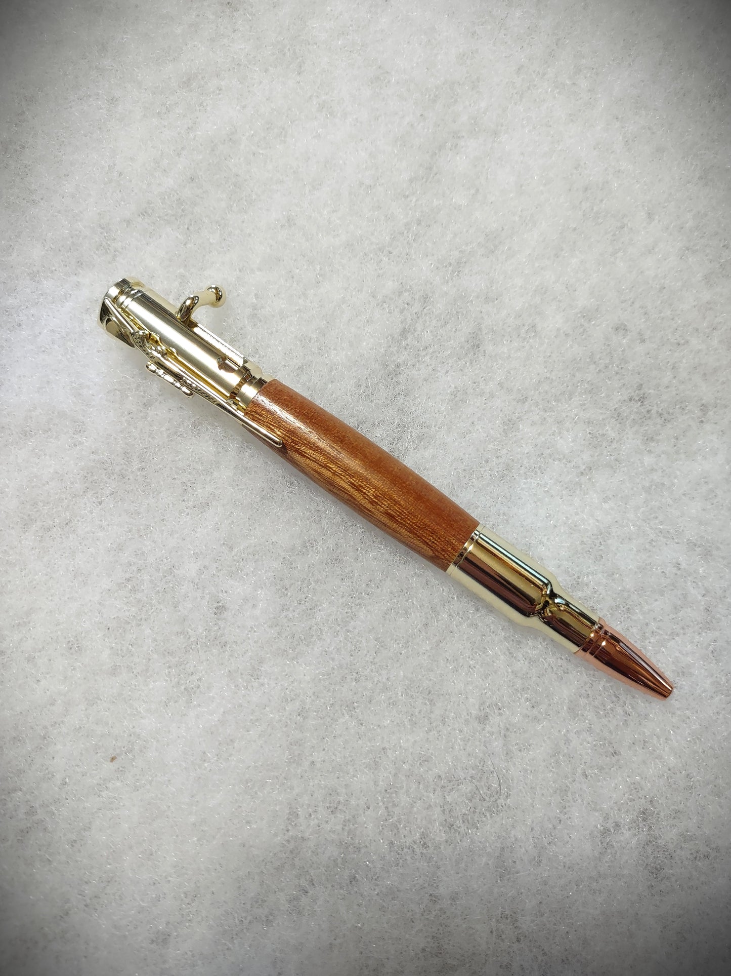 30 Caliber Bolt Action Cartridge Gold Pen Handcrafted