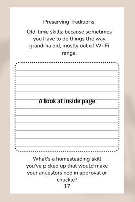 Homesteader Gratitude Journal of Wit & Wisdom Bethany Homestead Creations Handcrafted image 2