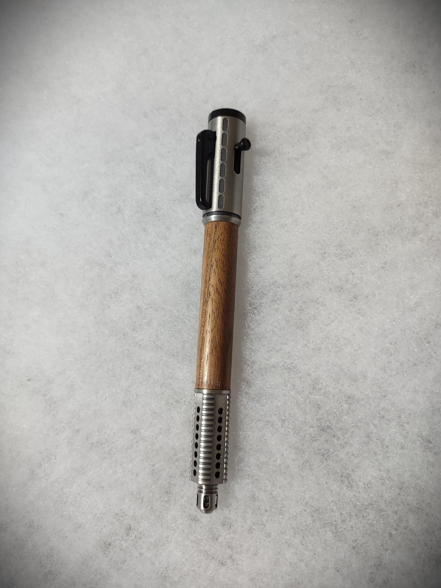 Semi-Automatic Rifle Side Action Click Pen Antique Pewter Handcrafted