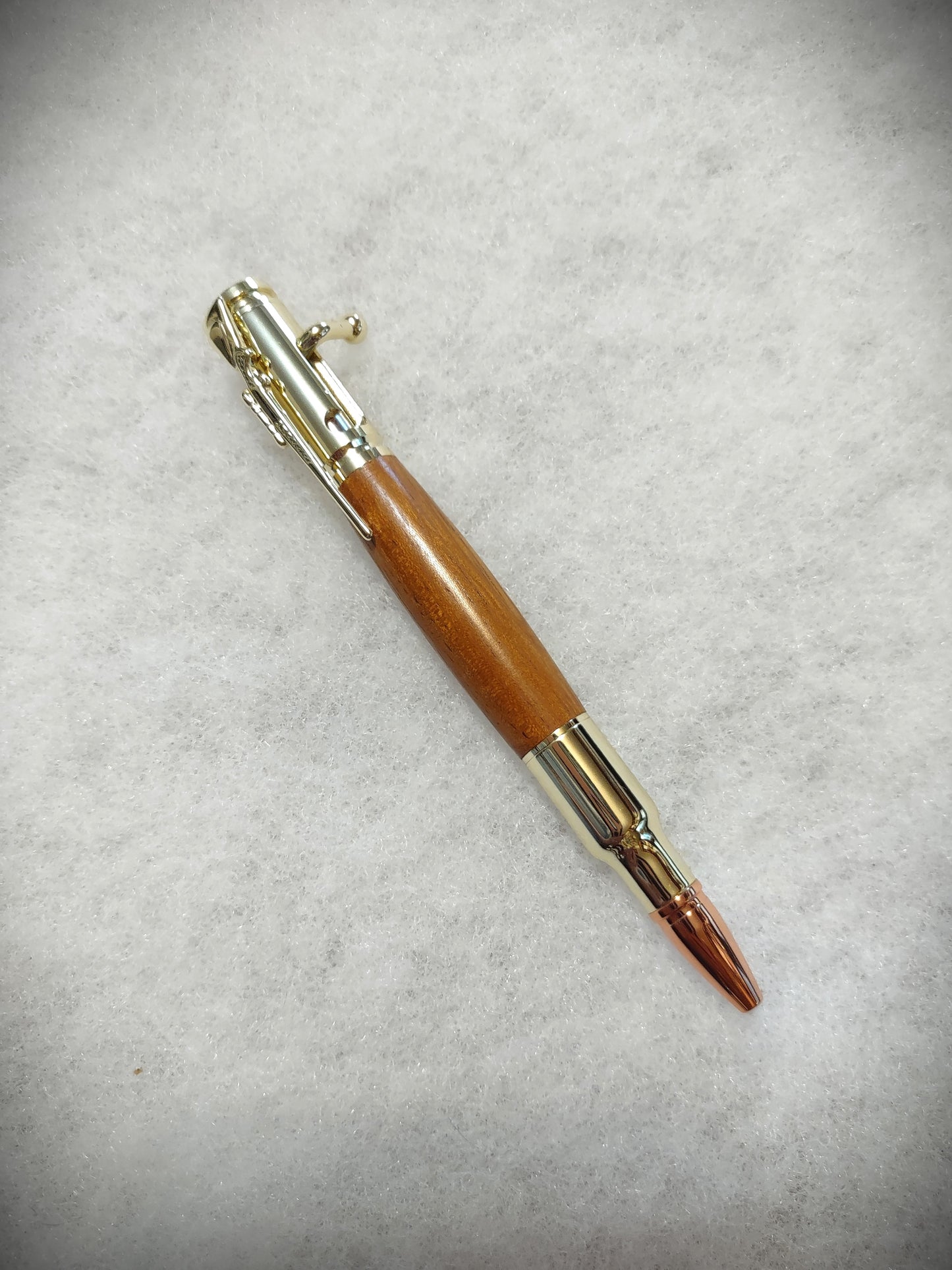 30 Caliber Bolt Action Cartridge Gold Pen Handcrafted