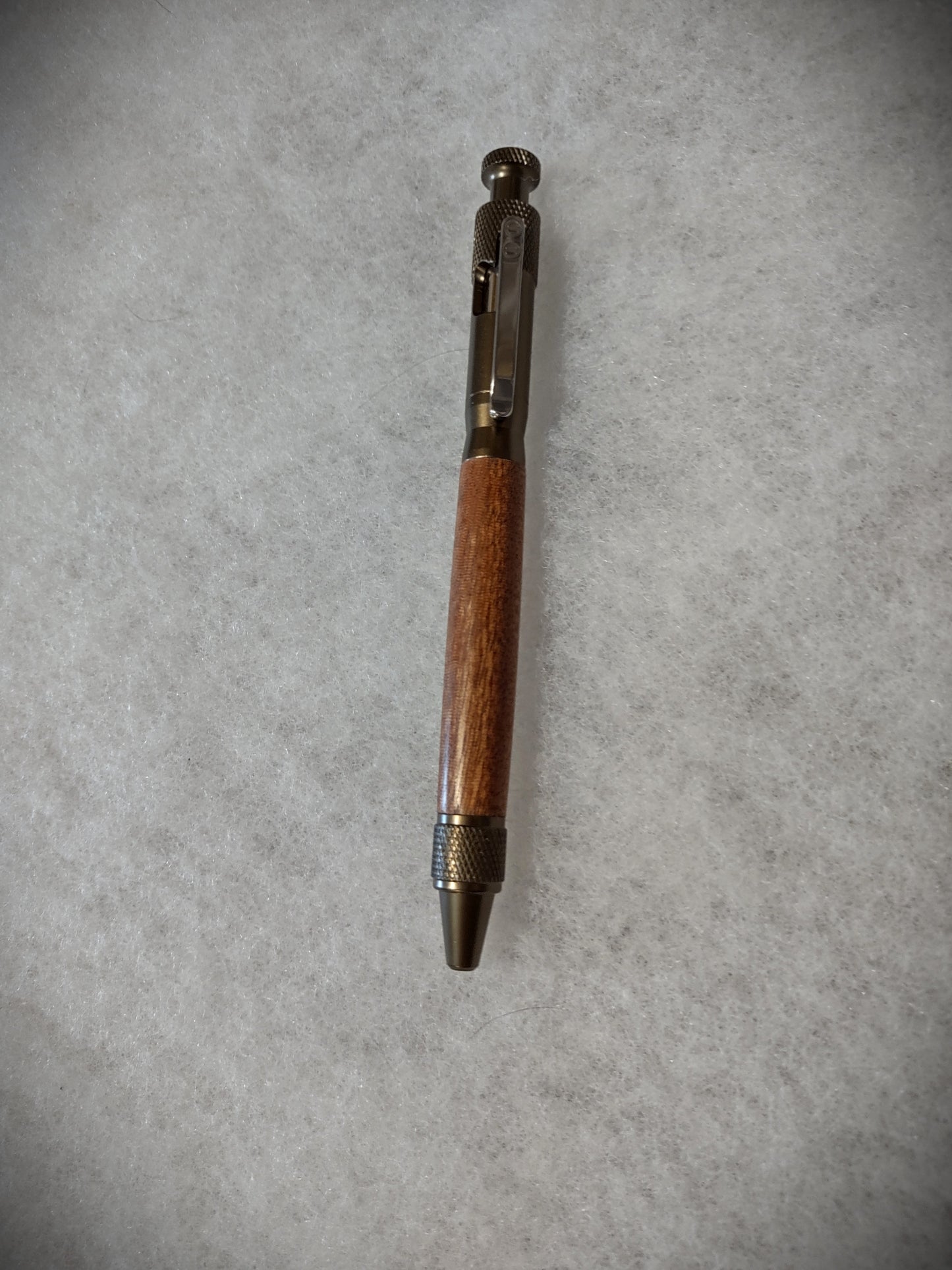 Clip Bolt Action Burnt Bronze Anodized Aluminum 6061-T6 Style Pen Handcrafted