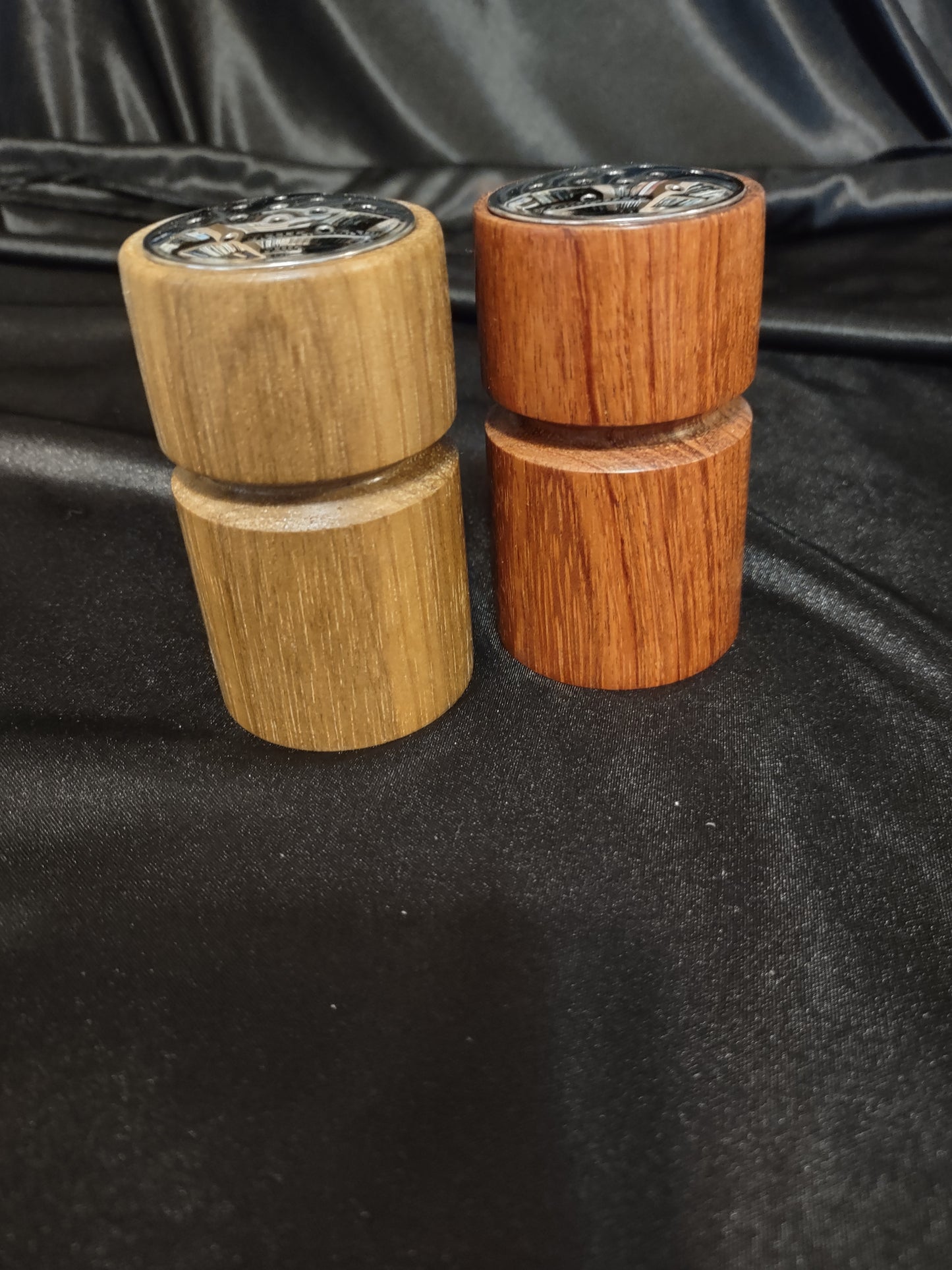 Wide Mouth Salt and Pepper Set Handcrafted