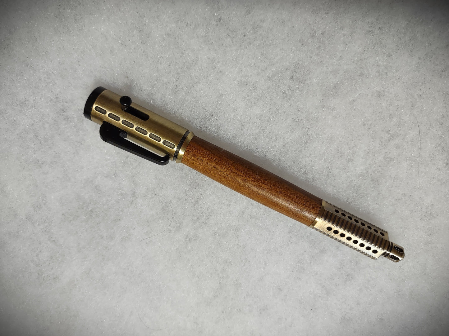 Semi-Automatic Rifle Side Action Click Pen Antique Brass Handcrafted