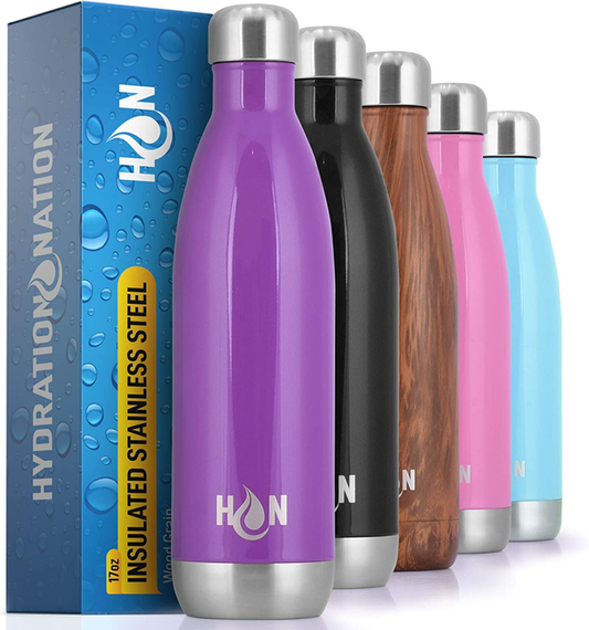 Hydration Nation Double Wall Insulated Water Bottle