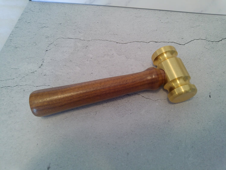 Dead Blow Mallet Bethany Homestead Creations Brass Head Handcrafted