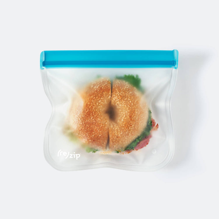 Reusable Flat Lunch Bags - 2 Piece Sets: Clear