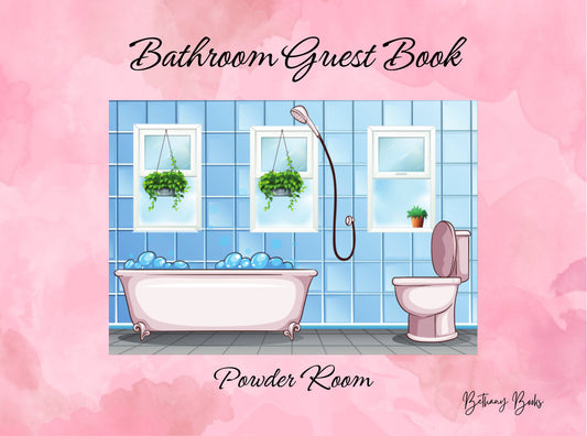 Bathroom Guest Book - Powder Room